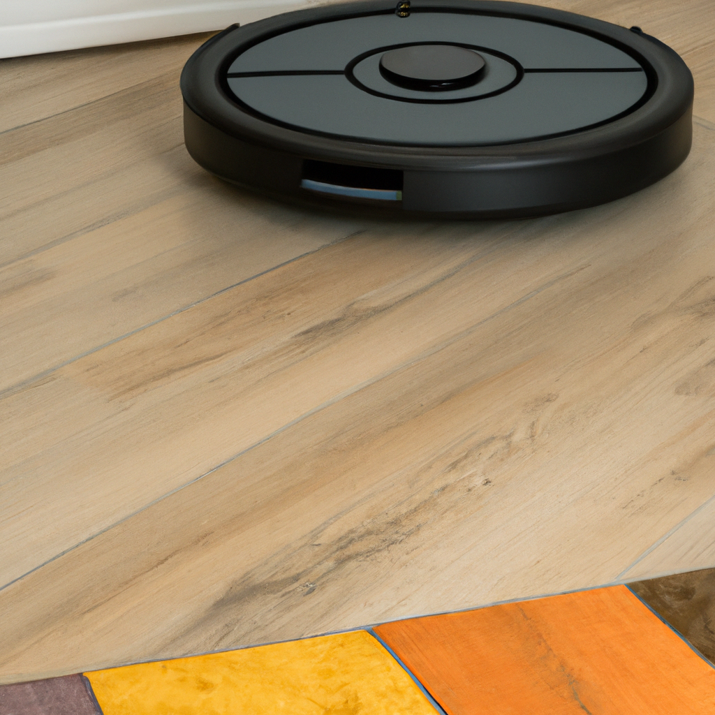 How to use a robot vacuum with different floor types, such as tiles and laminates